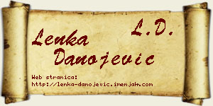 Lenka Danojević vizit kartica